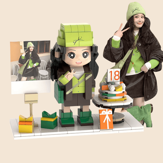 Custom Building Block Single Figure From Photo - Oneiretro